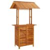 5 Piece Patio Bar Set Solid Wood Acacia - Brown