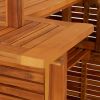 5 Piece Patio Bar Set Solid Wood Acacia - Brown