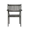 Renaissance Outdoor Patio Hand-scraped Wood Stacking Armchair (Set of 2) - as Pic