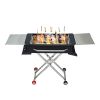 Stainless Steel protable Outdoor Barbecue Grill Large - 27''x16''x7''