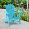 Resistant Adirondack Chair for Patio Deck Garden
Plastic Adirondack Chair; Fire Pit Chair; Blue; 1 piece. - as Pic