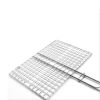 Grilling Basket Stainless Steel Fish Grill Basket Kebab Grilling Basket Grill Accessories for Barbecue Fish Steak Vegetables Meat - stainless steel