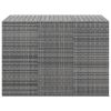 Patio Cushion Box PE Rattan Gray - Grey