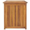 Patio Box 59.1"x19.7"x21.7" Solid Wood Teak - Brown