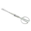 Folding Tongs Scissor Shape Tong Mini Outdoor Barbecue Tool Stainless Steel Pickup Tool Garbage Clip Charcoal Clip Food Clip - stainless steel