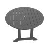 HDPE Bar Table; Dining Table; Patio Bar Set ; Counter Height Table For Outdoor; Gray - as Pic