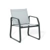 Upland 4 Pieces Patio Furniture Set Outdoor Furniture Set Textilene Bistro Set Modern Conversation Seating Group - JYZ3004F - gray