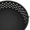 Fire Pit with Poker 26.8" XXL Steel - Black