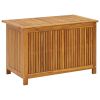 Patio Storage Box 35.4"x19.7"x22.8" Solid Acacia Wood - Brown