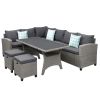 Patio Furniture Set, 5 Piece Outdoor Conversation Set - Default