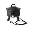 Portable Propane Gas 50; 000 BTU Fire Pit; Black - Black