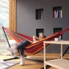 Outdoor Garden Camping Hammock With Straps;  Durable Hammock Holds - Blue - 280*150cm