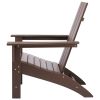 Poly Lumber Adirondack Chair Patio Chair Lawn Chair Outdoor Adirondack Chairs - MAHOGANY