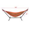 Hammock Set (Hammock Frame Red And Yellow Bar Hammock) XH - Red And Yellow Strip - Hammock Red Rope