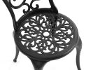 Patio Bistro Set 3 Pieces; All Weather Cast Aluminum Outdoor Patio Table and Chairs with Umbrella Hole Your Backyard; Garden; or Balcony - as Pic