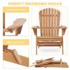 Wooden Outdoor Folding Chair Set of 2 Wood Lounge Patio Chair for Garden; Garden; Lawn; Backyard; Deck; Pool Side; Fire Pit; Half Assembled; - as pict