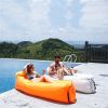 Inflatable Lounger Air Sofa Hammock - yellow