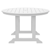 HDPE Round Dining Table; White - as Pic