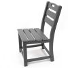 Outdoor Adirondack Patio Dining Chair  Retro Aesthetic Furniture Home;  1 PC Balcony;  Terrace;  Lawn;  Pool;  Deck Garden - Gray