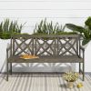 Renaissance Outdoor Patio 5-foot Hand-scraped Wood Garden Bench - as Pic