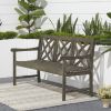 Renaissance Outdoor Patio 5-foot Hand-scraped Wood Garden Bench - as Pic