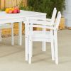 Bradley Outdoor Patio Wood Garden Stacking Armchair (Set of 2) - as Pic