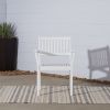 Bradley Outdoor Patio Wood Garden Stacking Armchair (Set of 2) - as Pic