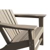 Adirondack Chair Holder HDPE Patio Chairs Weather Resistant Outdoor Chairs for Lawn; Deck; Backyard; Garden; Fire Pit; Plastic Outdoor Chairs-Weathere