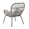 Messina Patio Bistro Set 3 Piece Outdoor Rattan Seating Group with Cushions - as Pic