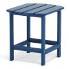 Adirondack Outdoor Side Table;  HDPE Plastic End Tables for Patio;  Backyard;  Pool;  Indoor Outdoor Companion;  Easy Maintenance Weather Resistant La