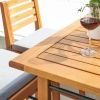 Gloucester Contemporary Patio Wood Dining Table - as Pic