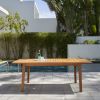 Gloucester Contemporary Patio Wood Dining Table - as Pic