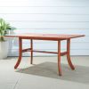 Malibu Outdoor Rectangular Dining Table with Curvy Legs - as Pic