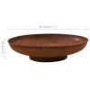 Fire Pit 31.5" Steel - Brown