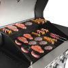 4-Burner Propane Gas Grill with Side Burner;  Stainless Steel;  Cabinet for BBQ (only for pickup) - 3-burner