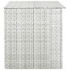 Patio Storage Box Light Gray 59.1"x39.4"x39.4" Poly Rattan - Grey