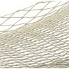 53.5" White and Brown Two Person Outdoor Hammock - white - cotton/metal