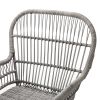 Messina Patio Bistro Set 3 Piece Outdoor Rattan Seating Group with Cushions - as Pic