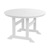 HDPE Round Dining Table; White - as Pic