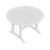 HDPE Round Dining Table; White - as Pic