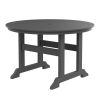 HDPE Bar Table; Dining Table; Patio Bar Set ; Counter Height Table For Outdoor; Gray - as Pic