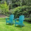 HDPE Adirondack Chair; Fire Pit Chairs; Sand Chair; Patio Outdoor Chairs; DPE Plastic Resin Deck Chair; lawn chairs; Adult Size ; Weather Resistant fo