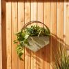 Geometric Diamond Galvanized Metal Wall Planter