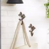 Cast Iron Birds with Leaves Wall Hooks - Set of 2