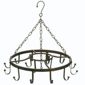 Circular Iron Hanging Pot Rack