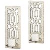 Deco Mirrored Wall Sconce Set