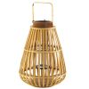 Slat Wood Candle Lantern - 14 inches