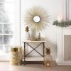 32-inch Golden Sunburst Wall Mirror