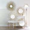 32-inch Golden Sunburst Wall Mirror