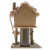 Log Cabin Treehouse Bird Feeder